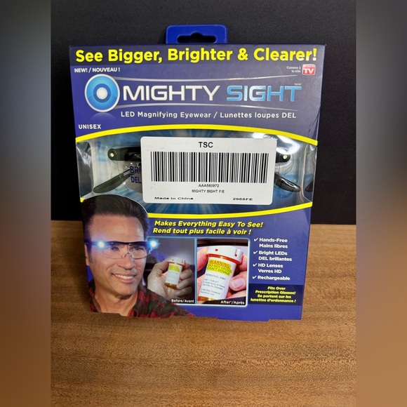 NIB Ontel Mighty Sight LED Powered Magnifying Eyewear As Seen On T.V. Glasses - Picture 2 of 7